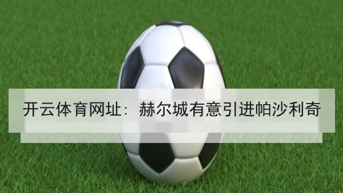 开云体育网址: 赫尔城有意引进帕沙利奇 开云体育网址: 赫尔城有意引进帕沙利奇